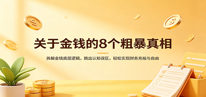 关于金钱的8个粗暴真相：拆解金钱底层逻辑，跳出认知误区，轻松实现财务充裕与自由