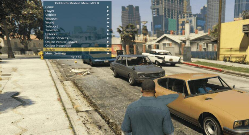 GTA5 Modest-menu_v0.9.8 外部菜单辅助